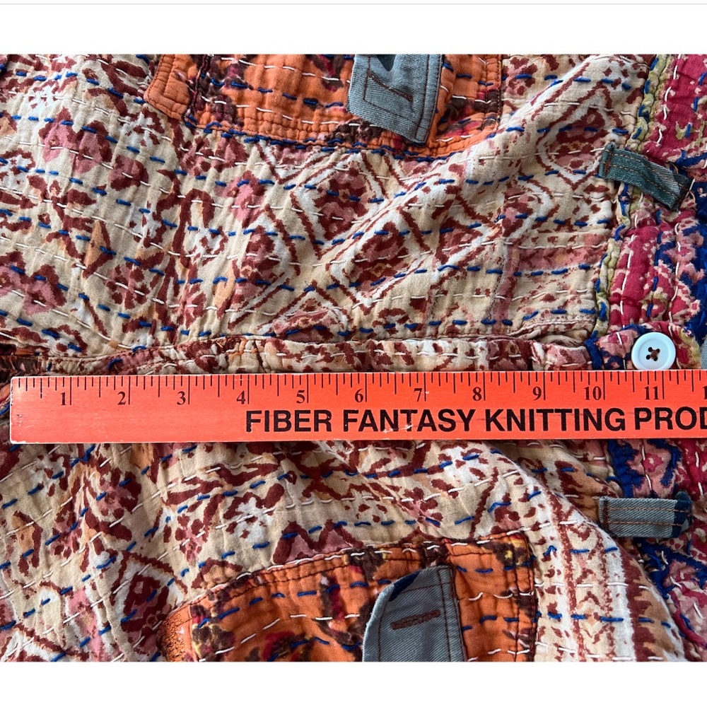 FREE PEOPLE Dakota Skies Stitched Kantha Shorts - S - Picture 11 of 12